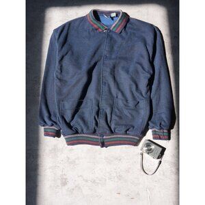 Vintage Yss Yves Navy 90s Varsity Jacket